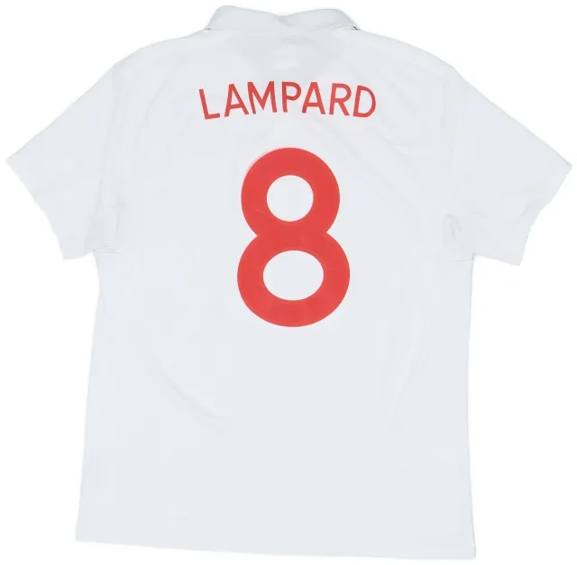 Umbro 2009-10 England Home Shirt Lampard #8 - 6/10 - (L)