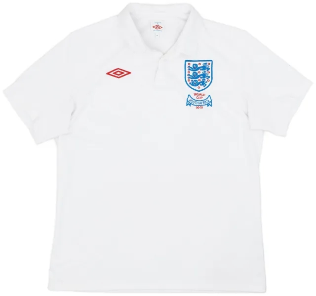 Umbro 2009-10 England 'South Africa' Home Shirt - 8/10 - (L)
