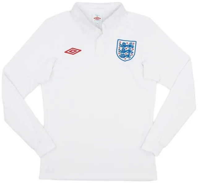 Umbro 2009-10 England Home L/S Shirt - 7/10 - (XS)