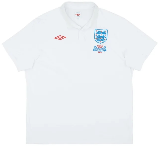 Umbro 2009-10 England 'South Africa' Home Shirt - 9/10 - (L)