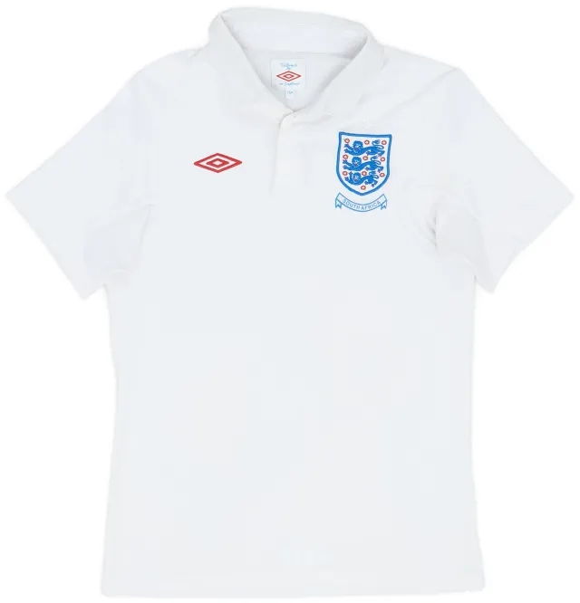 Umbro 2009-10 England 'South Africa' Home Shirt - 9/10 - (L.Boys)