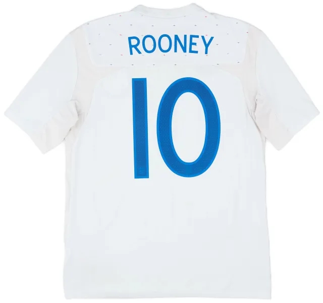 Umbro 2010-11 England Home Shirt Rooney #10 - 6/10 - (M)
