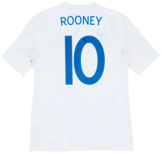 Umbro 2010-11 England Home Shirt Rooney #10 - 7/10 - (M)