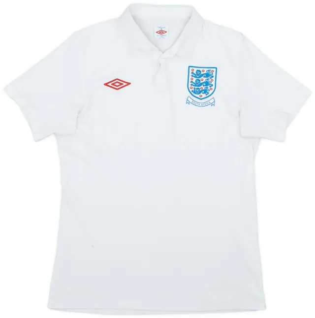 Umbro 2010-11 England 'South Africa' Home Shirt - 9/10 - (M)