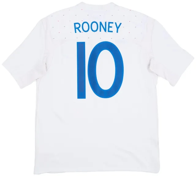 Umbro 2010-11 England Home Shirt Rooney #10 - 8/10 - (L)