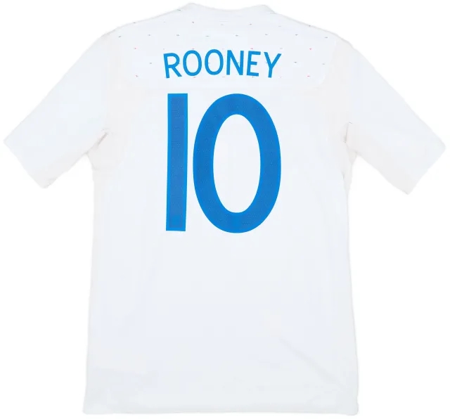 Umbro 2010-11 England Home Shirt Rooney #10 - 8/10 - (M)