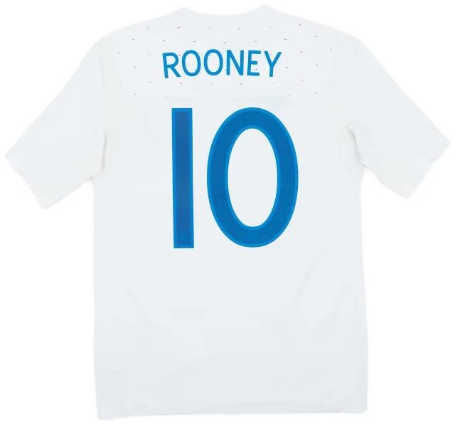 Umbro 2010-11 England Home Shirt Rooney #10 - 7/10 - (M)