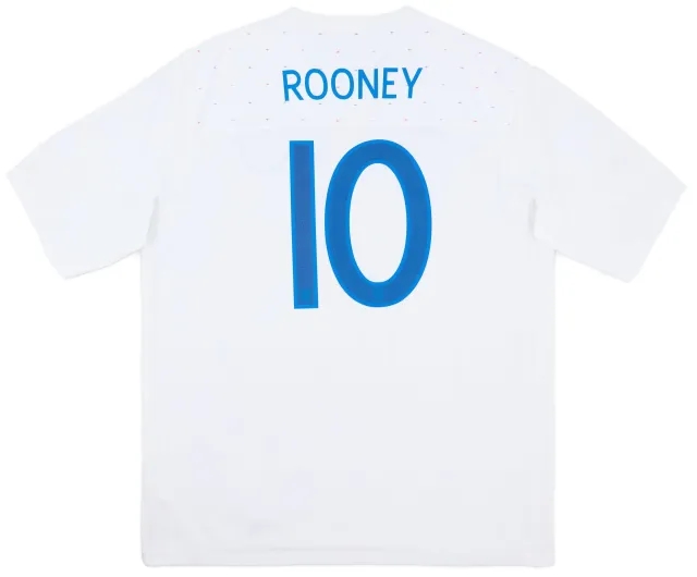 Umbro 2010-11 England Home Shirt Rooney #10 - 9/10 - (3XL)