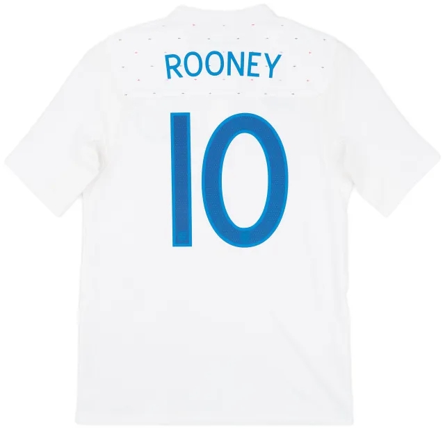 Umbro 2010-11 England Home Shirt Rooney #10 - 8/10 - (M)