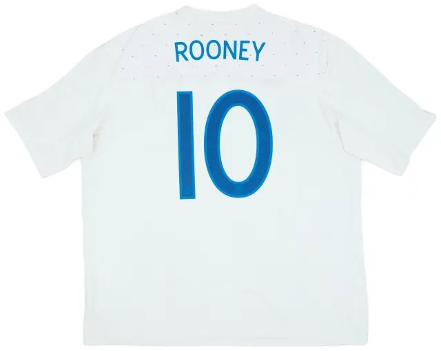 Umbro 2010-11 England Home Shirt Rooney #10 - 8/10 - (XXL)