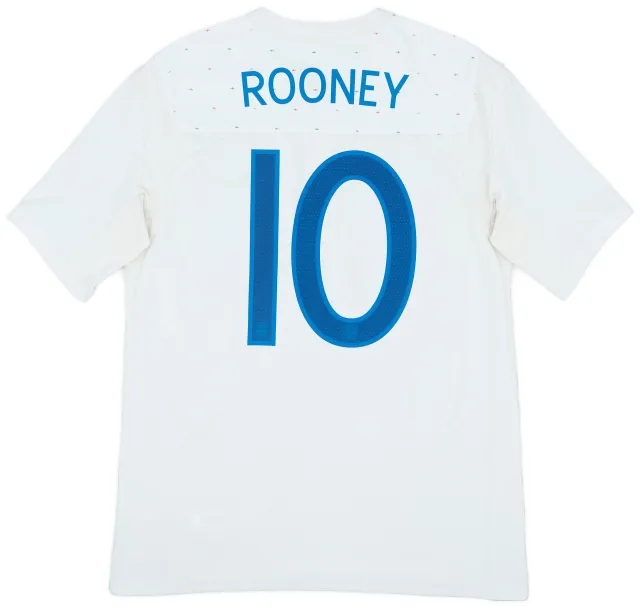 Umbro 2010-11 England Home Shirt Rooney #10 - 7/10 - (M)