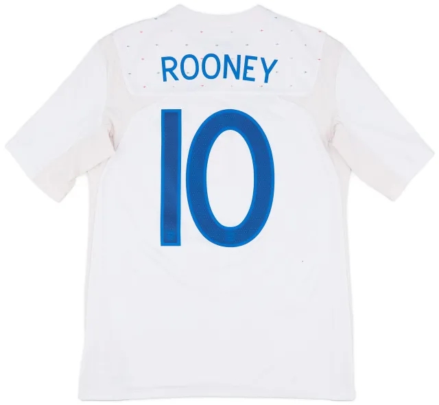 Umbro 2010-11 England Home Shirt Rooney #10 - 9/10 - (S)