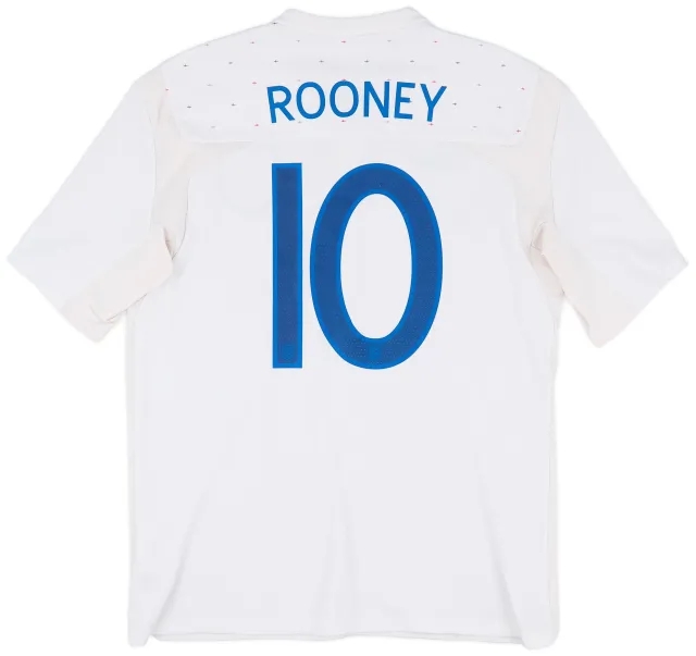 Umbro 2010-11 England Home Shirt Rooney #10 - 7/10 - (L)