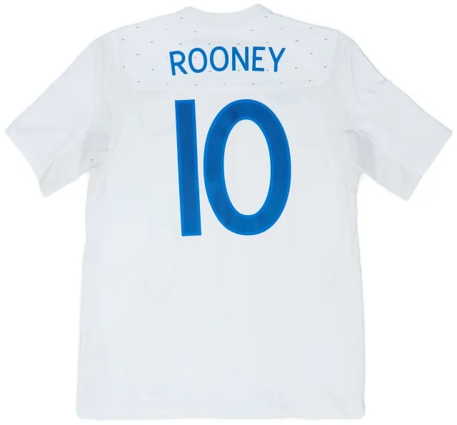 Umbro 2010-11 England Home Shirt Rooney #10 - 6/10 - (M)