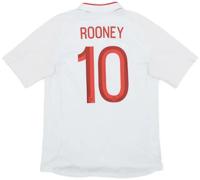 Umbro 2012-13 England Home Shirt Rooney #10 - 7/10 - (L)