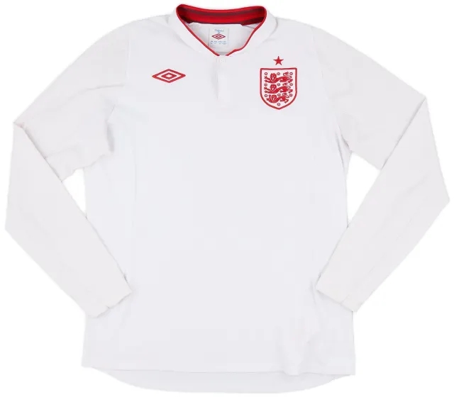 Umbro 2012-13 England Home L/S Shirt - 5/10 - (L)