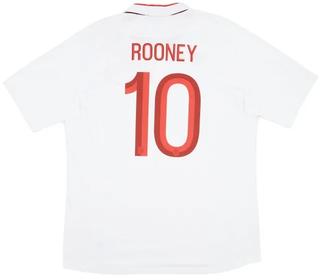Umbro 2012-13 England Home Shirt Rooney #10 - 7/10 - (XL)