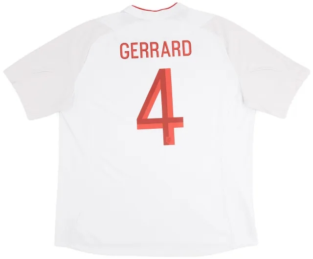 Umbro 2012-13 England Home Shirt Gerrard #4 - 7/10 - (3XL)