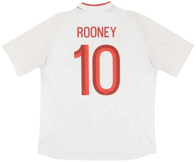 Umbro 2012-13 England Home Shirt Rooney #10 - 5/10 - (XL)