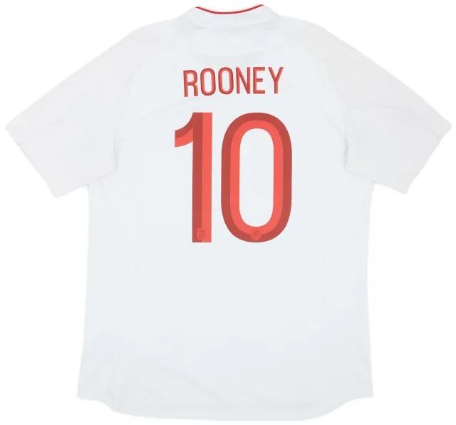 Umbro 2012-13 England Home Shirt Rooney #10 - 9/10 - (L)