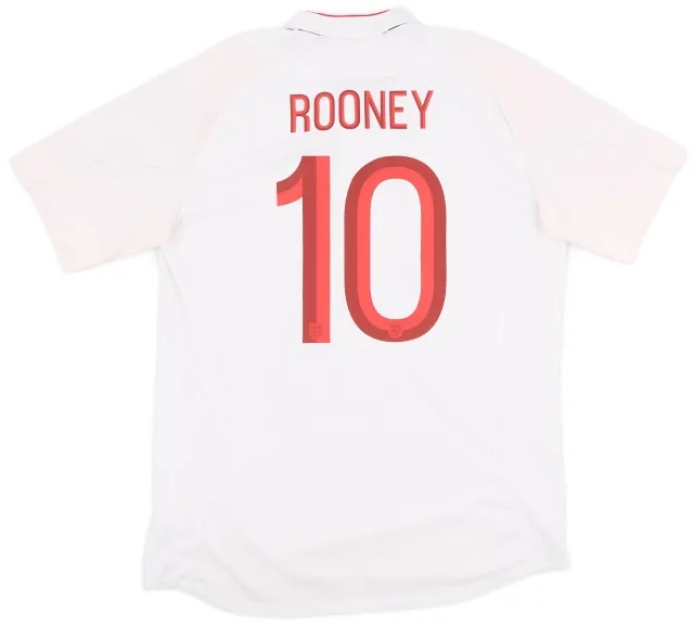 Umbro 2012-13 England Home Shirt Rooney #10 - 6/10 - (L)