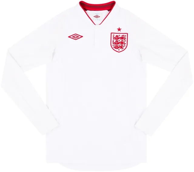 Umbro 2012-13 England Home L/S Shirt - 5/10 - (XS)