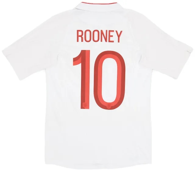 Umbro 2012-13 England Home Shirt Rooney #10 - 8/10 - (XS)