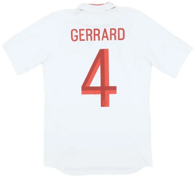Umbro 2012-13 England Home Shirt Gerrard #4 (S)
