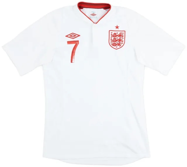 Umbro 2012-13 England Home Shirt #7 - 6/10 - (S)