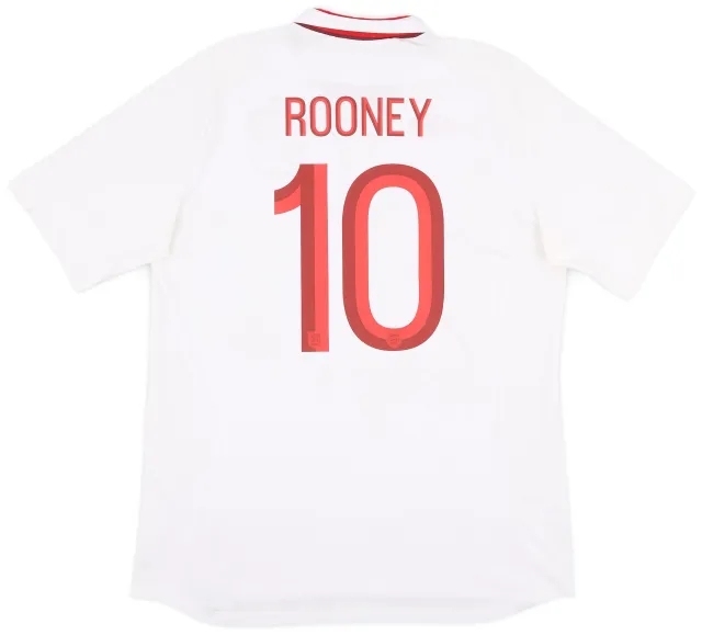 Umbro 2012-13 England Home Shirt Rooney #10 - 9/10 - (L)