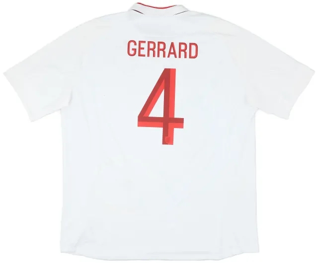 Umbro 2012-13 England Home Shirt Gerrard #4 - 6/10 - (3XL)