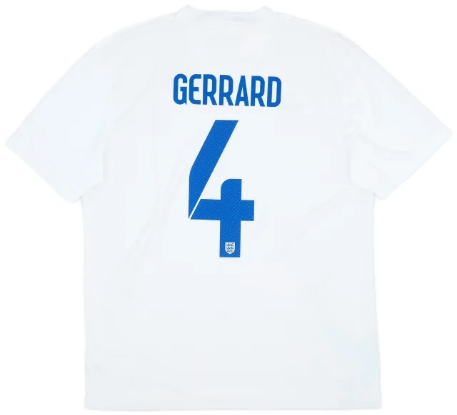 Nike 2014-15 England 'Brazil' Home Shirt Gerrard #4 - 7/10 - (L)