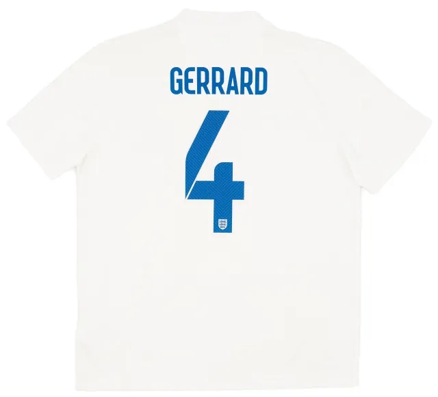 Nike 2014-15 England Home Shirt Gerrard #4 - 6/10 - (XL)