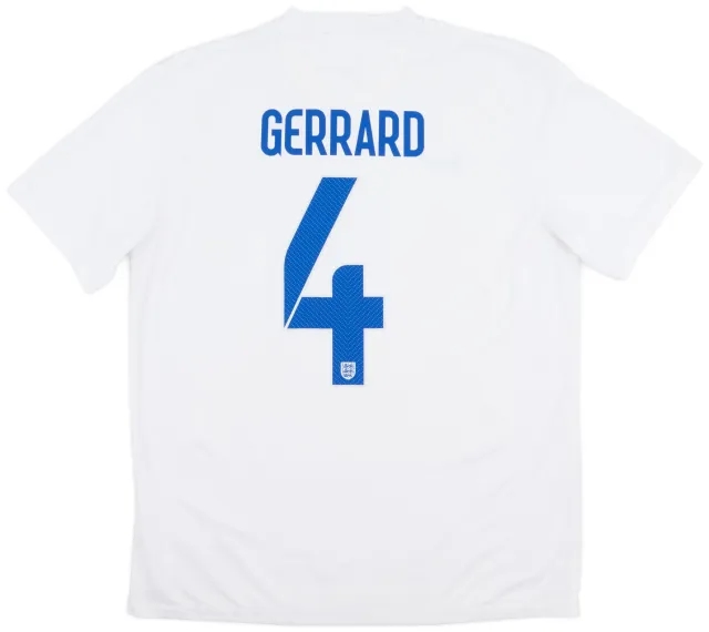 Nike 2014-15 England Home Shirt Gerrard #4 - 8/10 - (L)