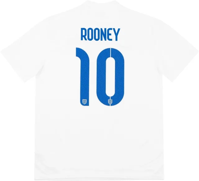 Nike 2014-15 England Home Shirt Rooney #10 - 6/10 - (S)