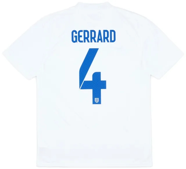 Nike 2014-15 England 'Brazil' Home Shirt Gerrard #4 - 7/10 - (M)