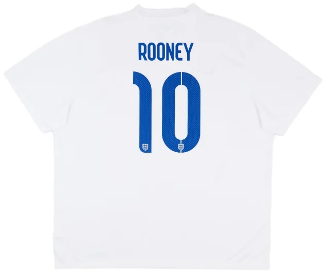 Nike 2014-15 England Home Shirt Rooney #10 - 9/10 - (3XL)