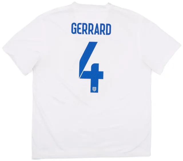 Nike 2014-15 England Home Shirt Gerrard #4 - 5/10 - (XL)