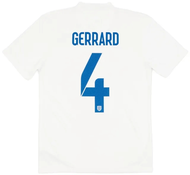 Nike 2014-15 England Home Shirt Gerrard #4 - 7/10 - (S)
