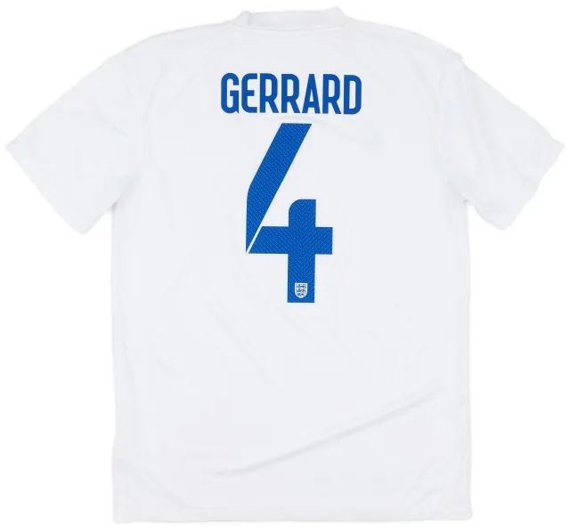 Nike 2014-15 England Home Shirt Gerrard #4 - 7/10 - (M)