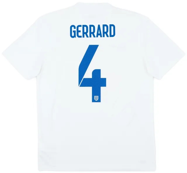 Nike 2014-15 England Home Shirt Gerrard #4 - 8/10 - (M)
