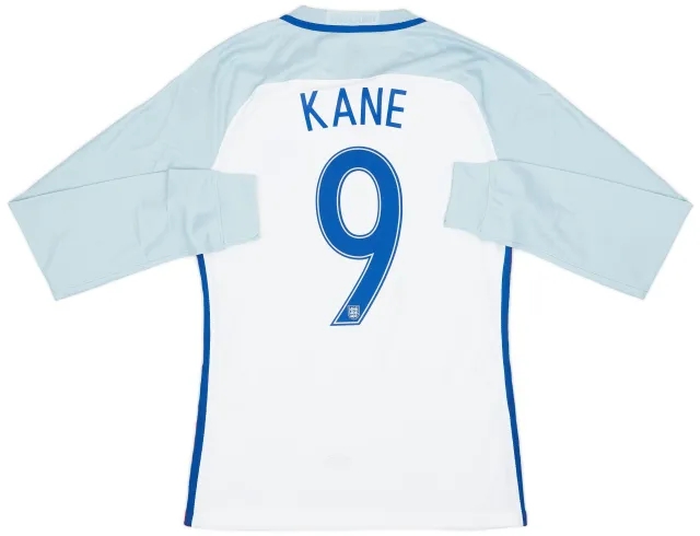 Nike 2016-17 England Authentic Home L/S Shirt Kane #9 (M)