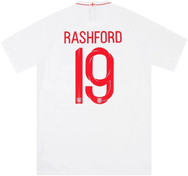 Nike 2018-19 England Home Shirt Rashford #19 - 6/10 - (XL)