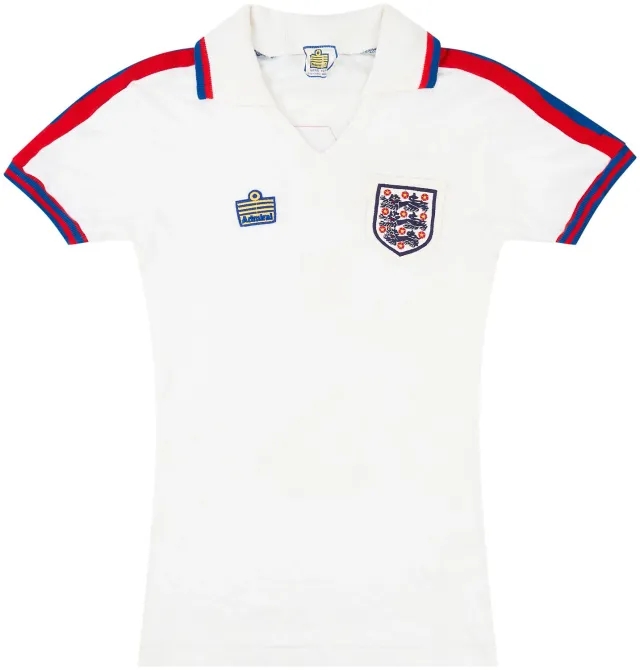 Admiral 1978-80 England Match Issue Home Shirt #4 (Thompson)