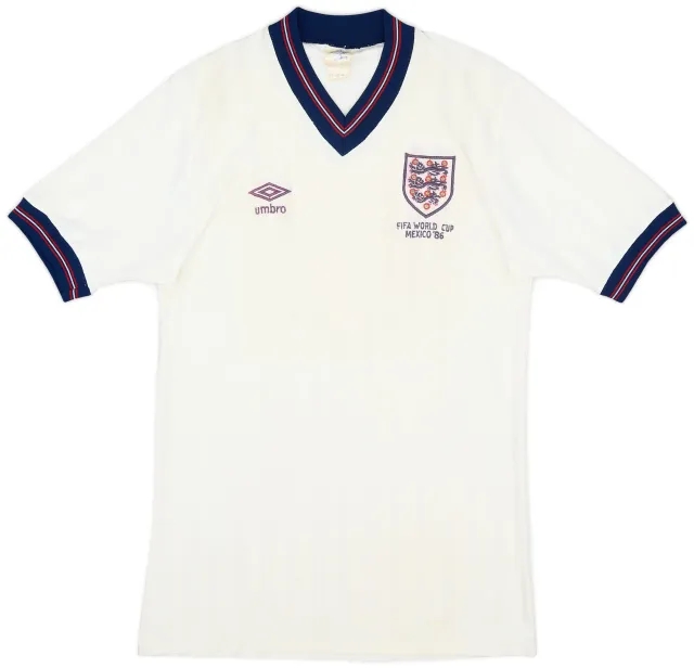 Umbro 1986 England 'World Cup' Home Shirt #7 - 9/10 - (M)