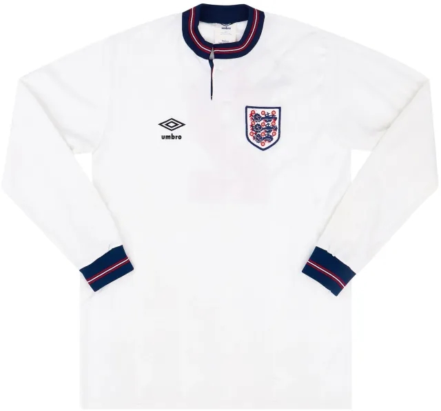 Umbro 1988-90 England Match Issue Home L/S Shirt #2