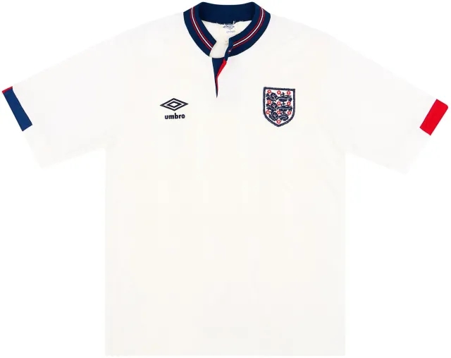 Umbro 1987-90 England Home Shirt - 8/10 - (M)