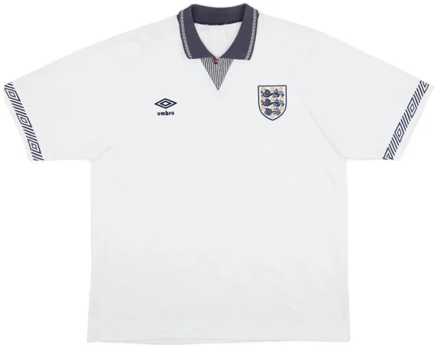 Umbro 1990-92 England Home Shirt - 7/10 - (XL)