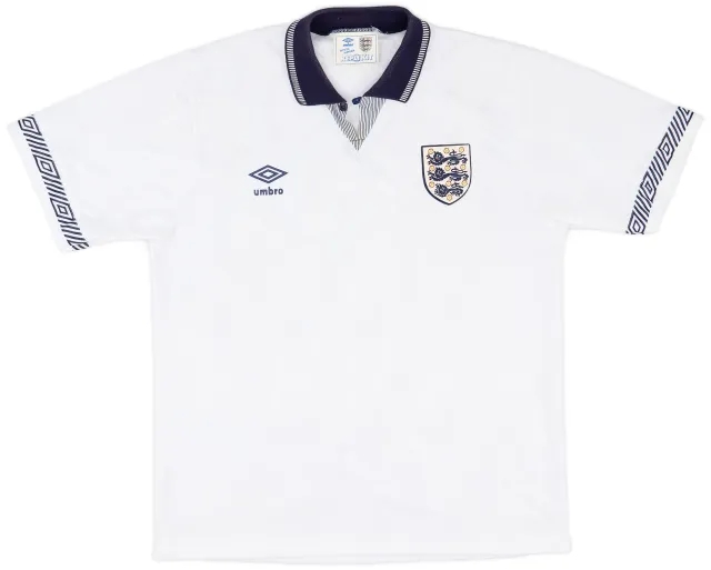 Umbro 1990-92 England Home Shirt - 9/10 - (L)