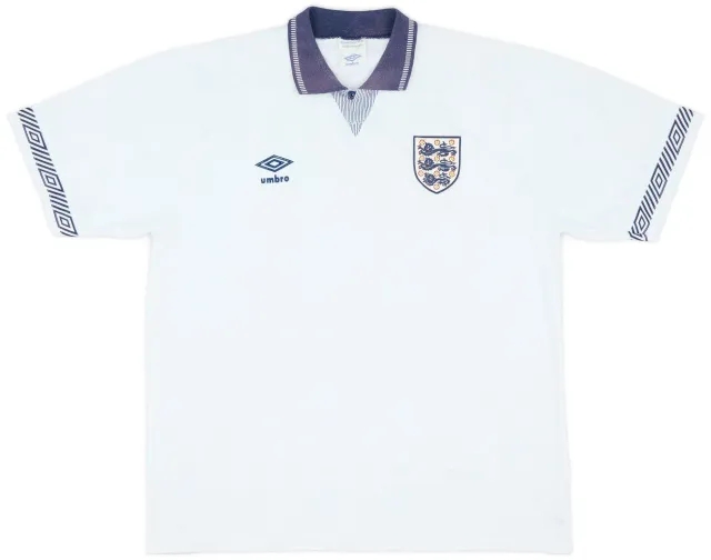 Umbro 1990-92 England Home Shirt - 7/10 - (L)